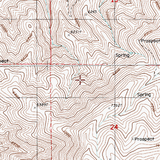 Topographic Map of Old Thomas Spring, NV