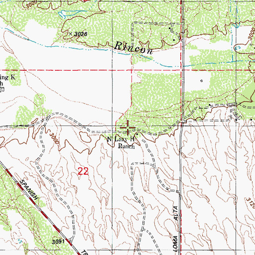 Topographic Map of N Lazy H Ranch, AZ