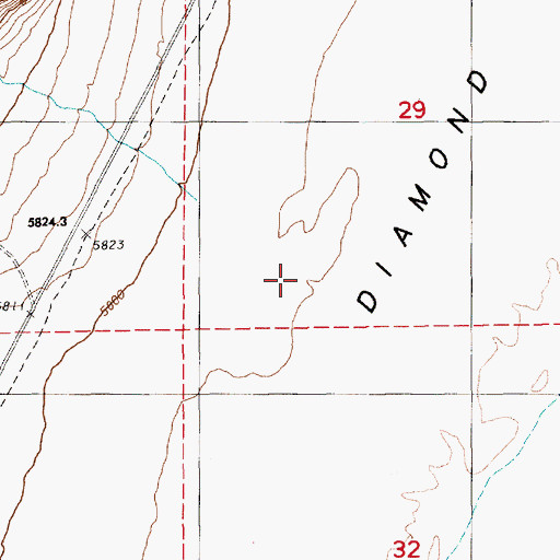 Topographic Map of Bennett Spring, NV
