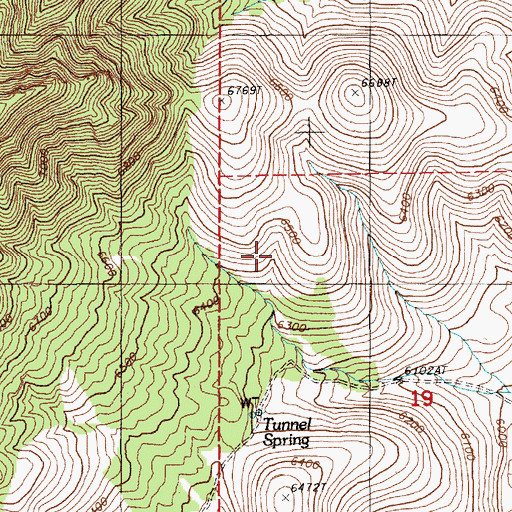 Topographic Map of Siri Spring, NV