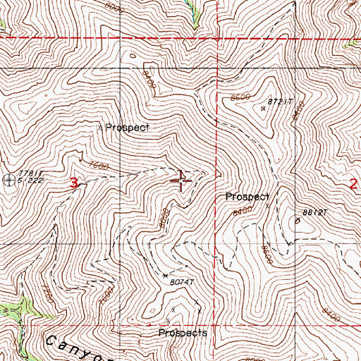 Topographic Map of Horse Canyon Spring, NV