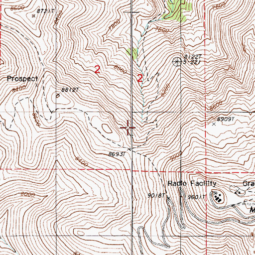 Topographic Map of Shale Spring, NV
