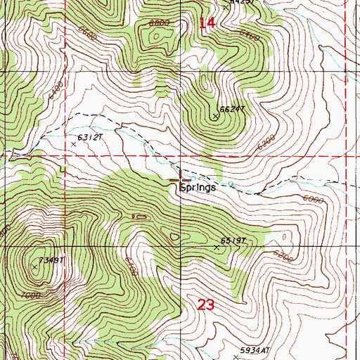 Topographic Map of Goyeneche Spring Number Seven, NV