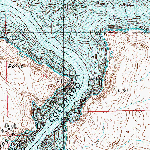 Topographic Map of Cashman Landing (historical), NV