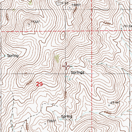 Topographic Map of Florio Spring Number Two, NV