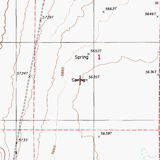 Topographic Map of Charco Spring, NV