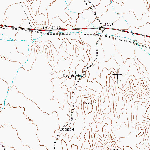 Topographic Map of Firpos Well, NV