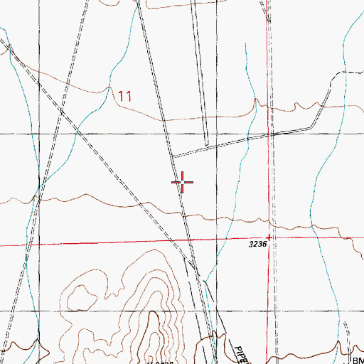 Topographic Map of Alliance (historical), NV