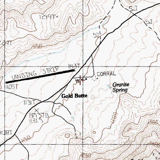 Topographic Map of Voight Well, NV