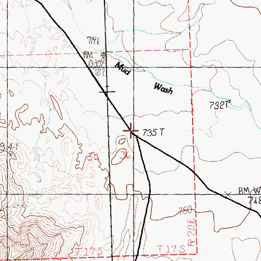 Topographic Map of Copper City (historical), NV