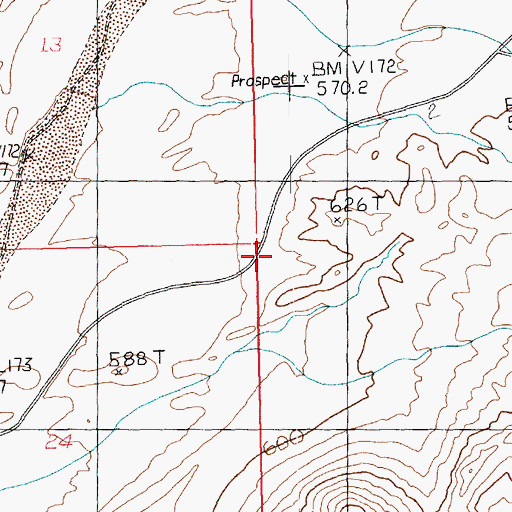Topographic Map of Physic Spring, NV