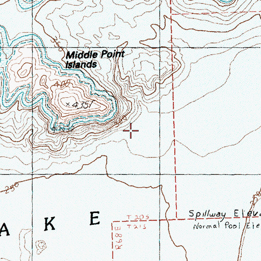 Topographic Map of Salt Well, NV