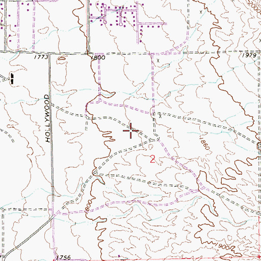Topographic Map of Hillegas (historical), NV