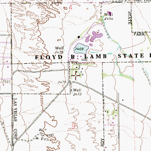 Topographic Map of Stillwell Spring, NV