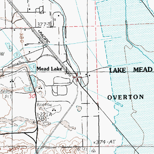 Topographic Map of Swamp Spring, NV