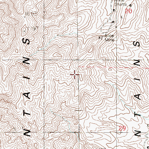 Topographic Map of Rattler Hill, NV