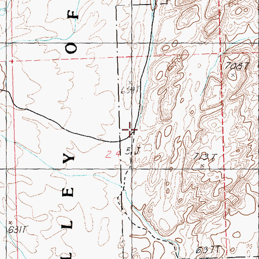 Topographic Map of Silver City (historical), NV