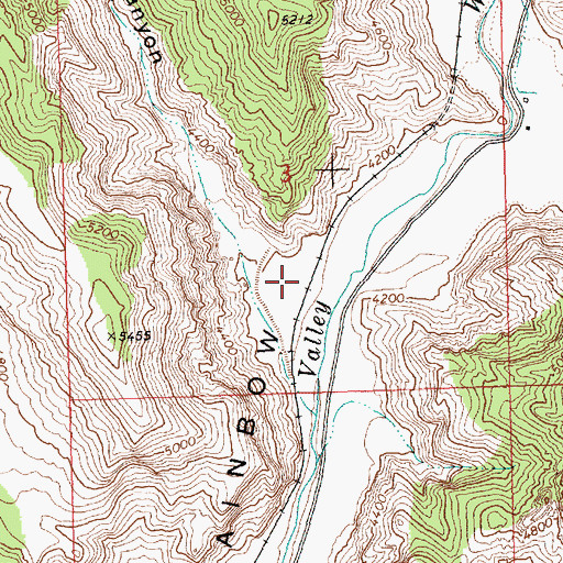 Topographic Map of Coburn Ranch, NV