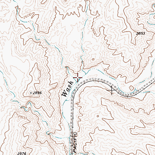 Topographic Map of Angle City, NV