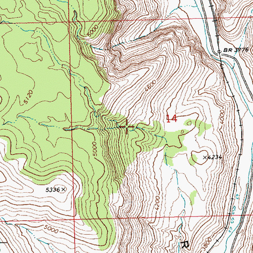 Topographic Map of Flying Machine Spring, NV