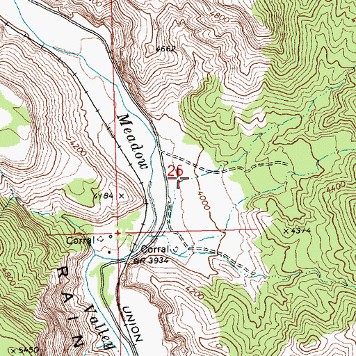 Topographic Map of Whiskey Spring Canyon, NV