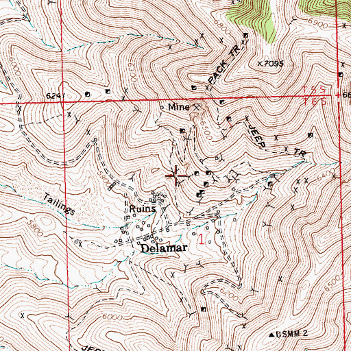 Topographic Map of Hogpen Shoot, NV