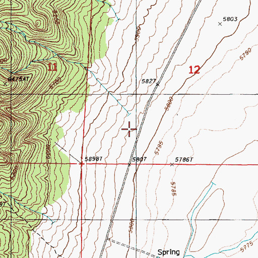 Topographic Map of Sadler School (historical), NV