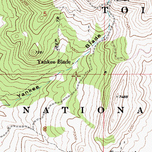 Topographic Map of Confidence Hoisting Works (historical), NV