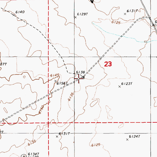 Topographic Map of Grub Flat Well, NV