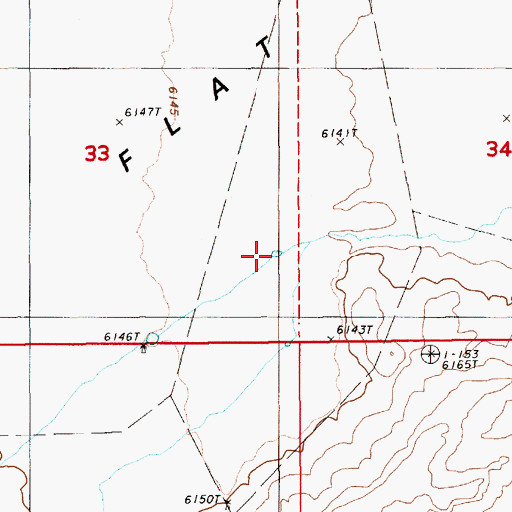 Topographic Map of Woods Spring Two, NV