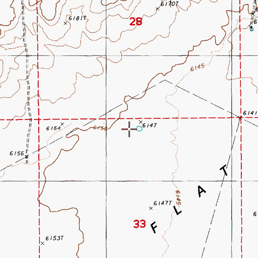 Topographic Map of Woods Spring One, NV