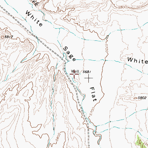 Topographic Map of Laborde Well Number Six, NV