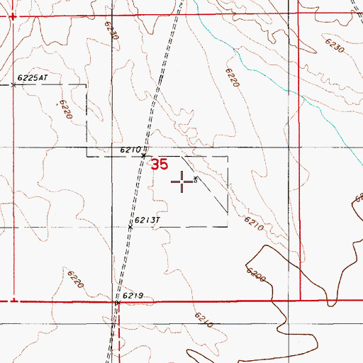 Topographic Map of Etcheverry Number One, NV