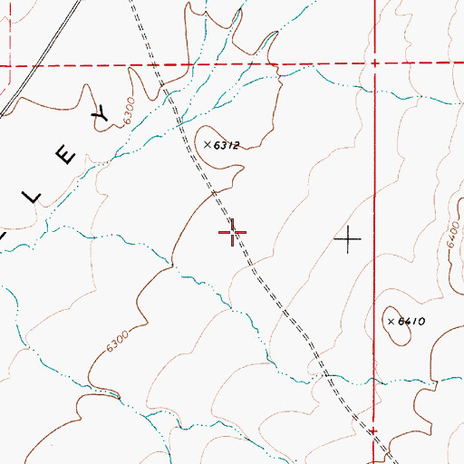 Topographic Map of Newpass Ranch, NV