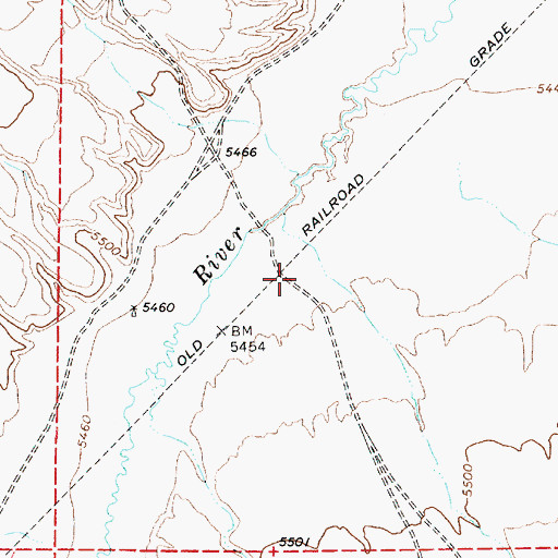 Topographic Map of Silver Creek (historical), NV