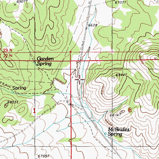 Topographic Map of Summit (historical), NV