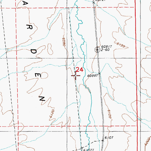 Topographic Map of Cedar (historical), NV