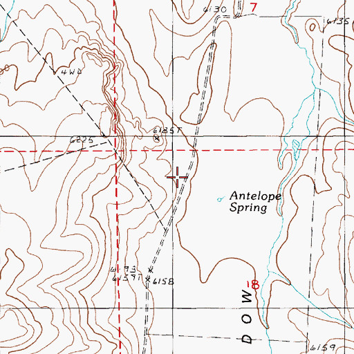 Topographic Map of Fords Ranch (historical), NV