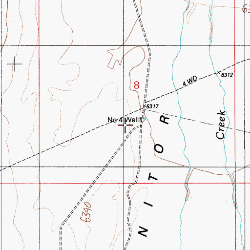 Topographic Map of Monitor Well, NV