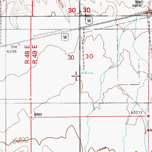 Topographic Map of Antelope Wayside Well, NV