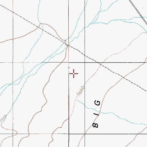 Topographic Map of Deerings Ranch, NV