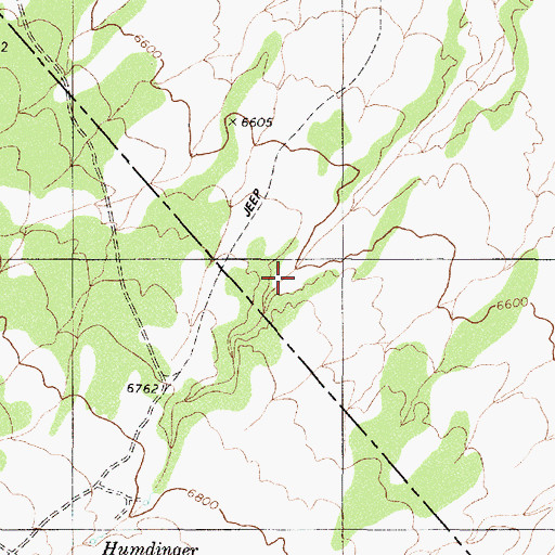 Topographic Map of Well Spring, NV