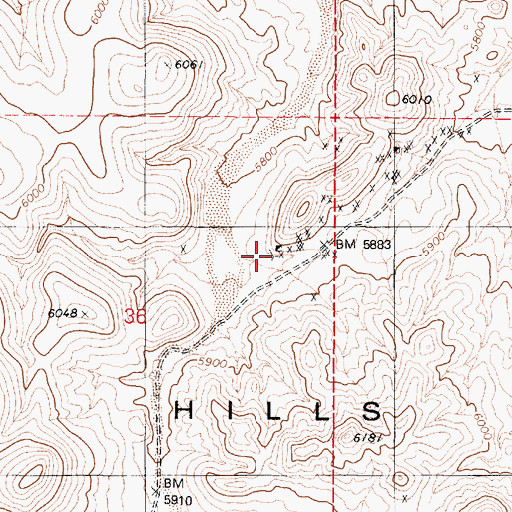 Topographic Map of Cipac Mine, NV