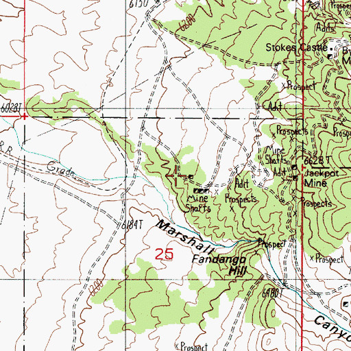 Topographic Map of Rundberg Incline, NV