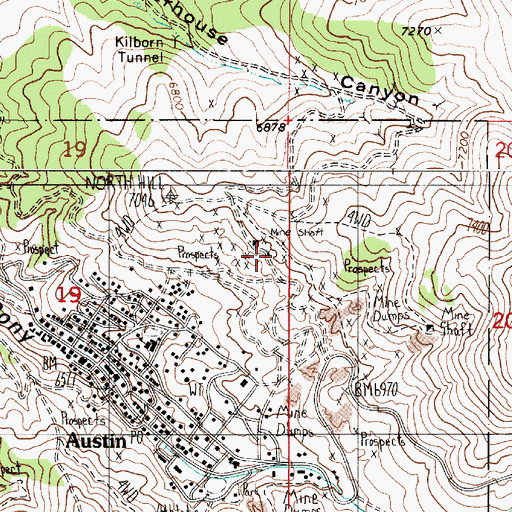 Topographic Map of Ogden Incline, NV