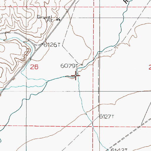 Topographic Map of San Pedro Creek, NV