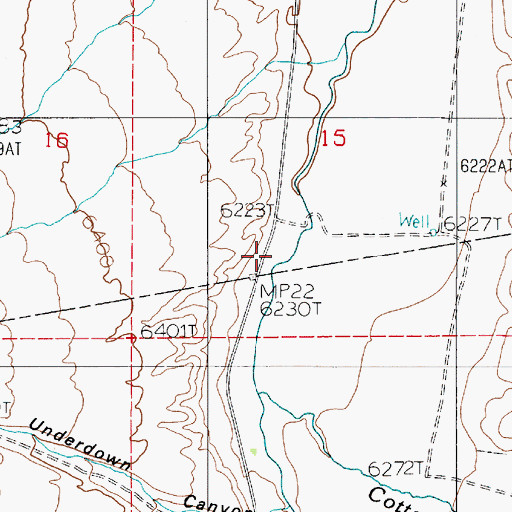Topographic Map of Spanish Ranch (historical), NV