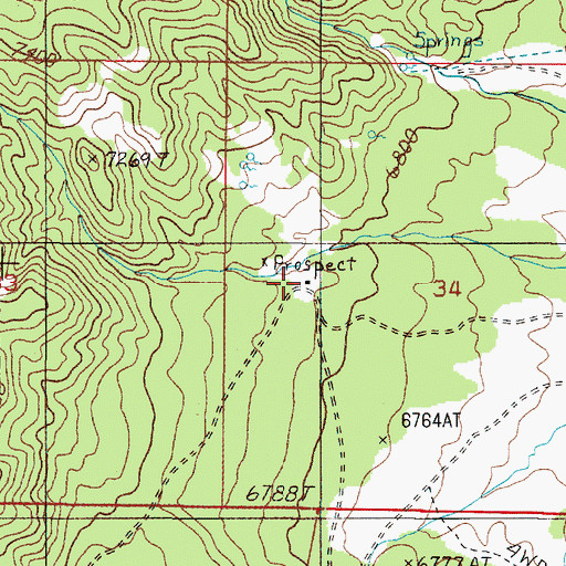 Topographic Map of Buzanes Camp, NV
