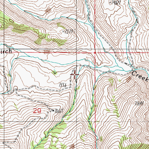 Topographic Map of Geneva (historical), NV