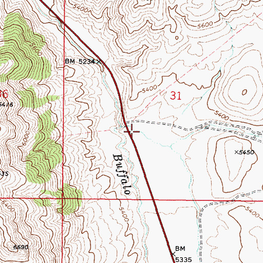 Topographic Map of Cripple Creek, NV